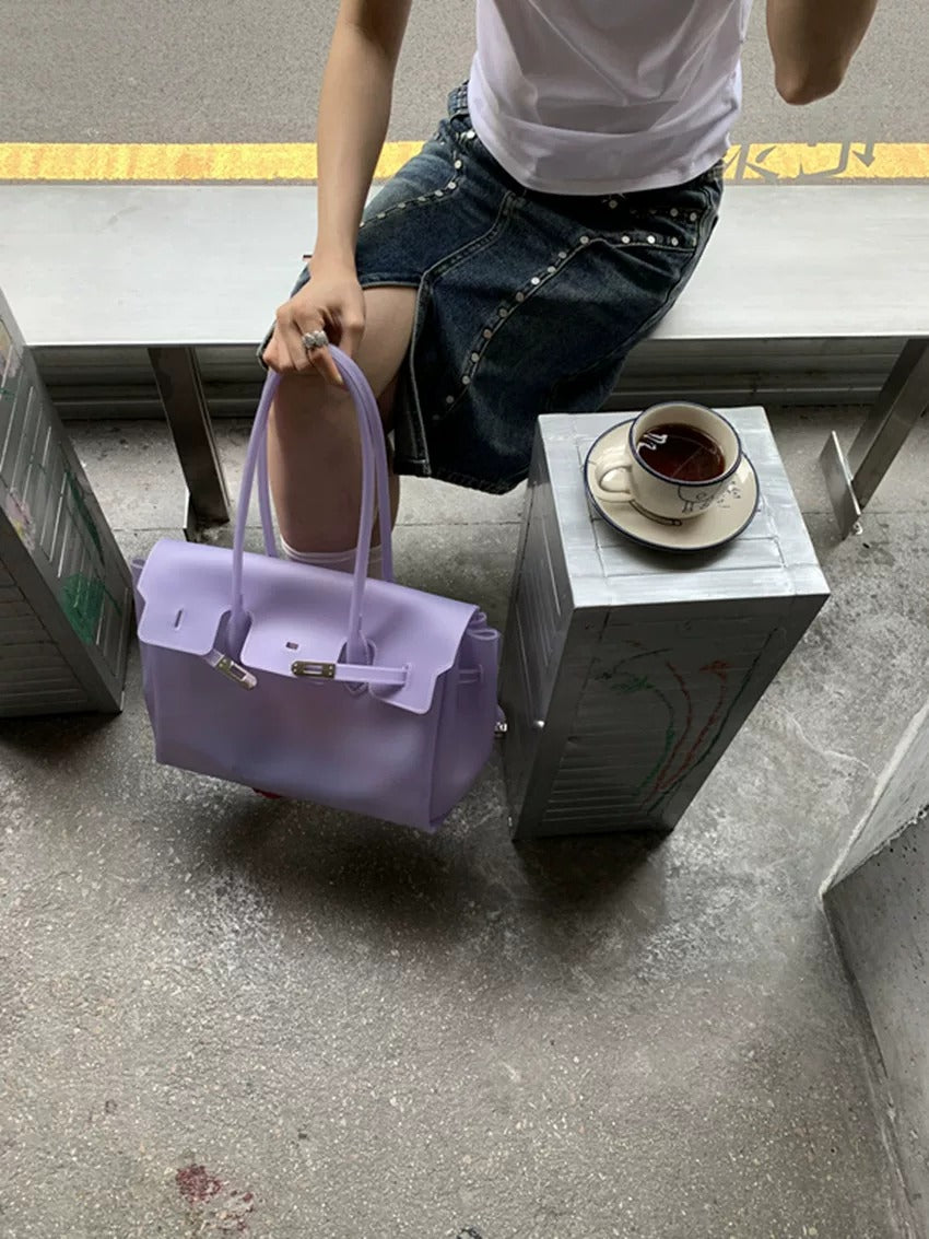 Jelly Turn-Lock Tote Bag_BDHL8250