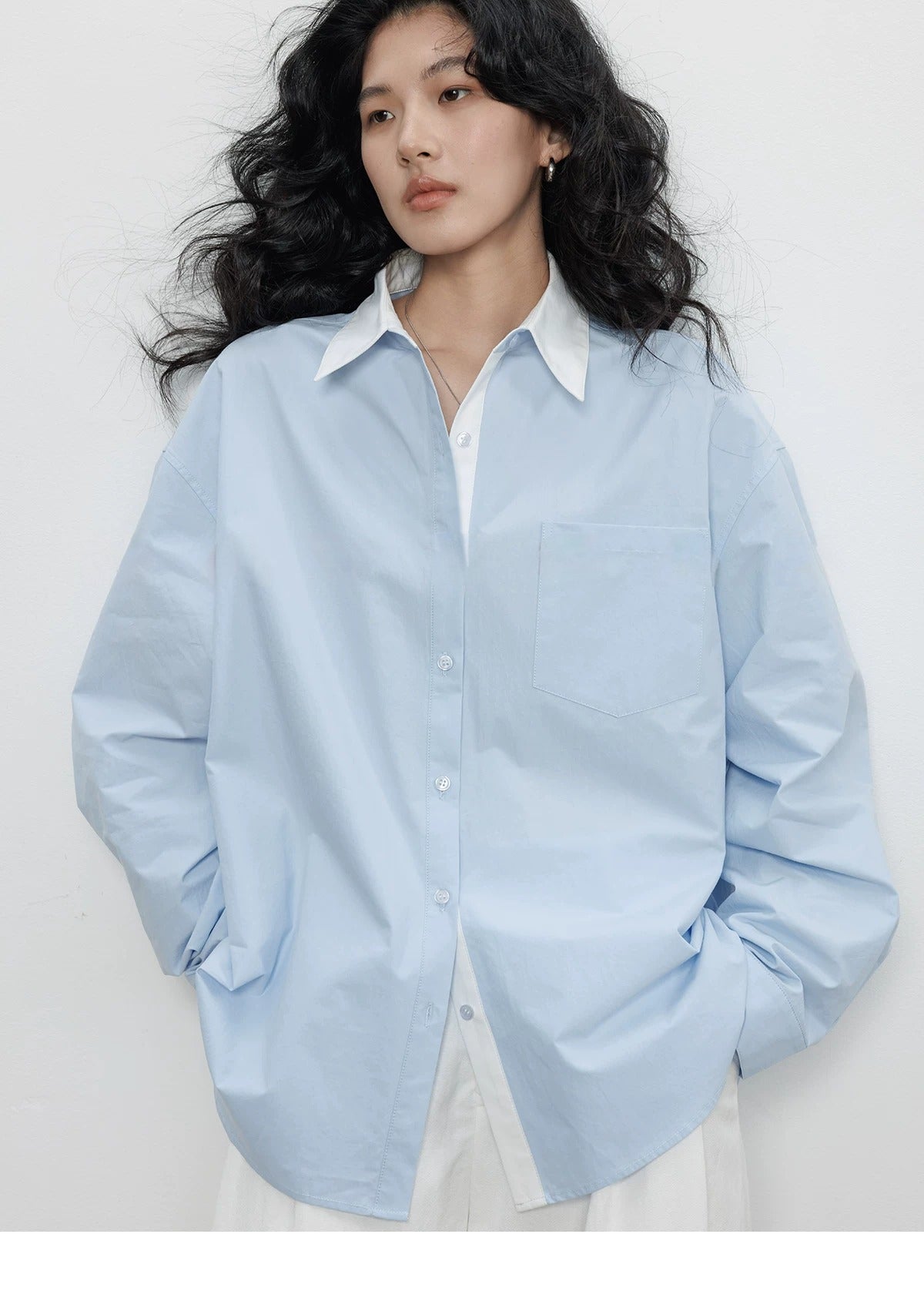 Oversized Cotton Poplin Shirt_BDHL8358