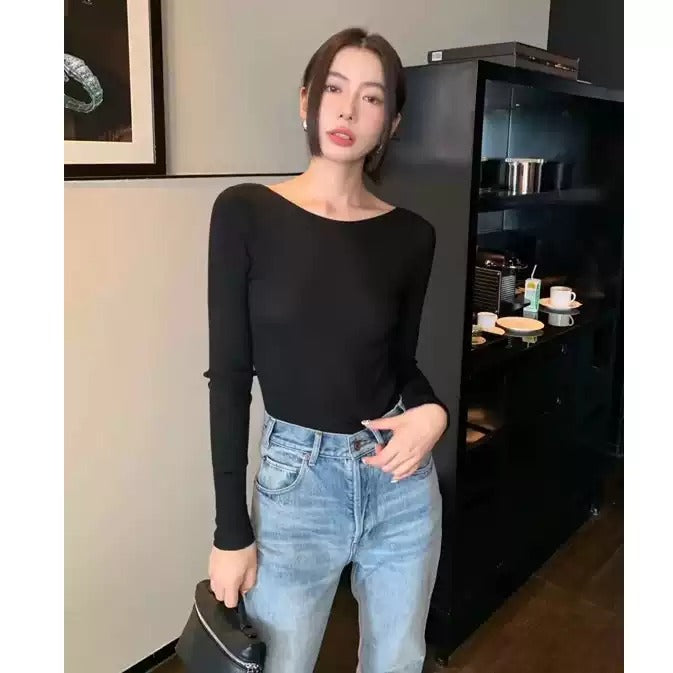 Limited Stock, First Come First Served 【Immediate Delivery】Oversized Open-Front Collarless Top_LCHK/HL9564