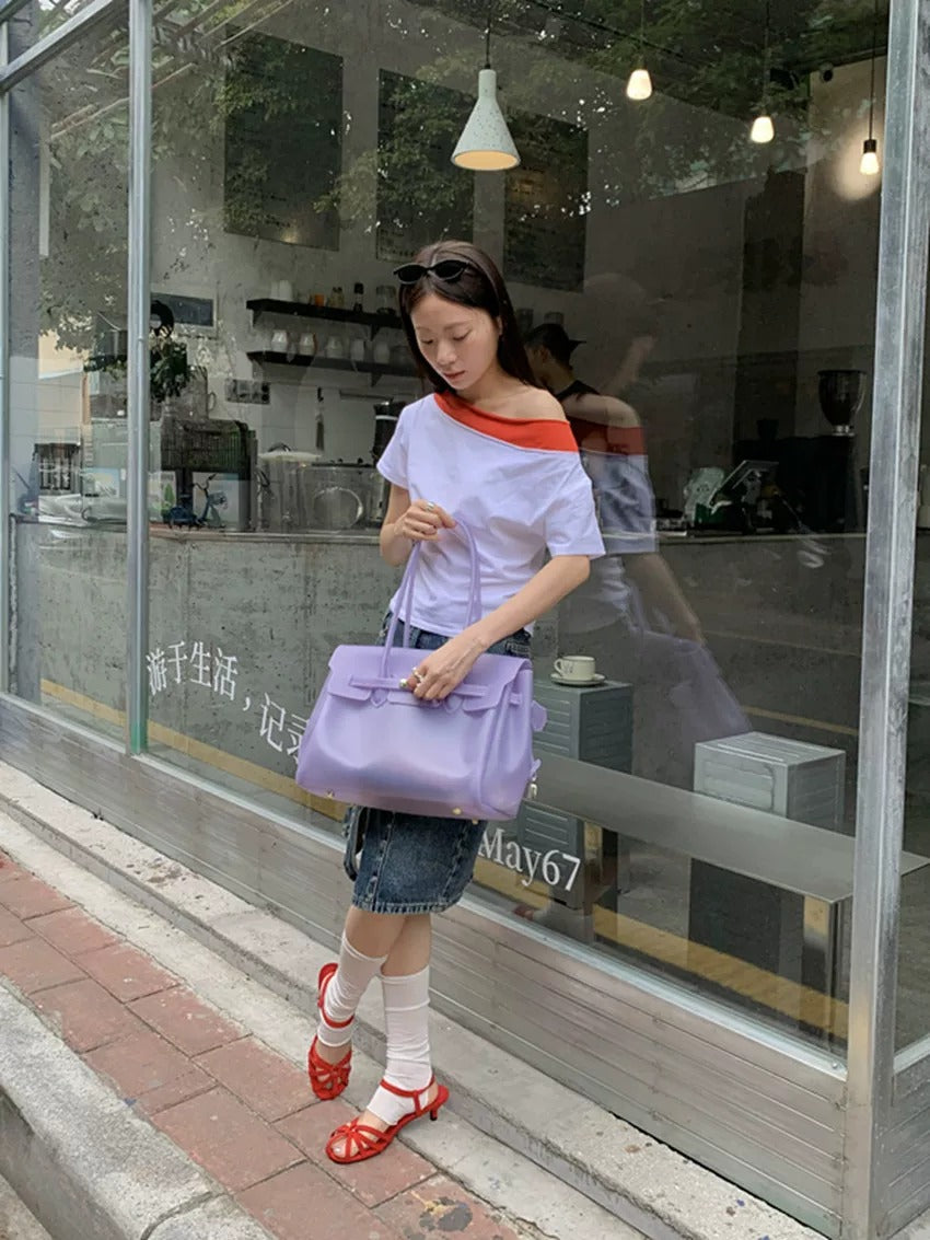 Jelly Turn-Lock Tote Bag_BDHL8250