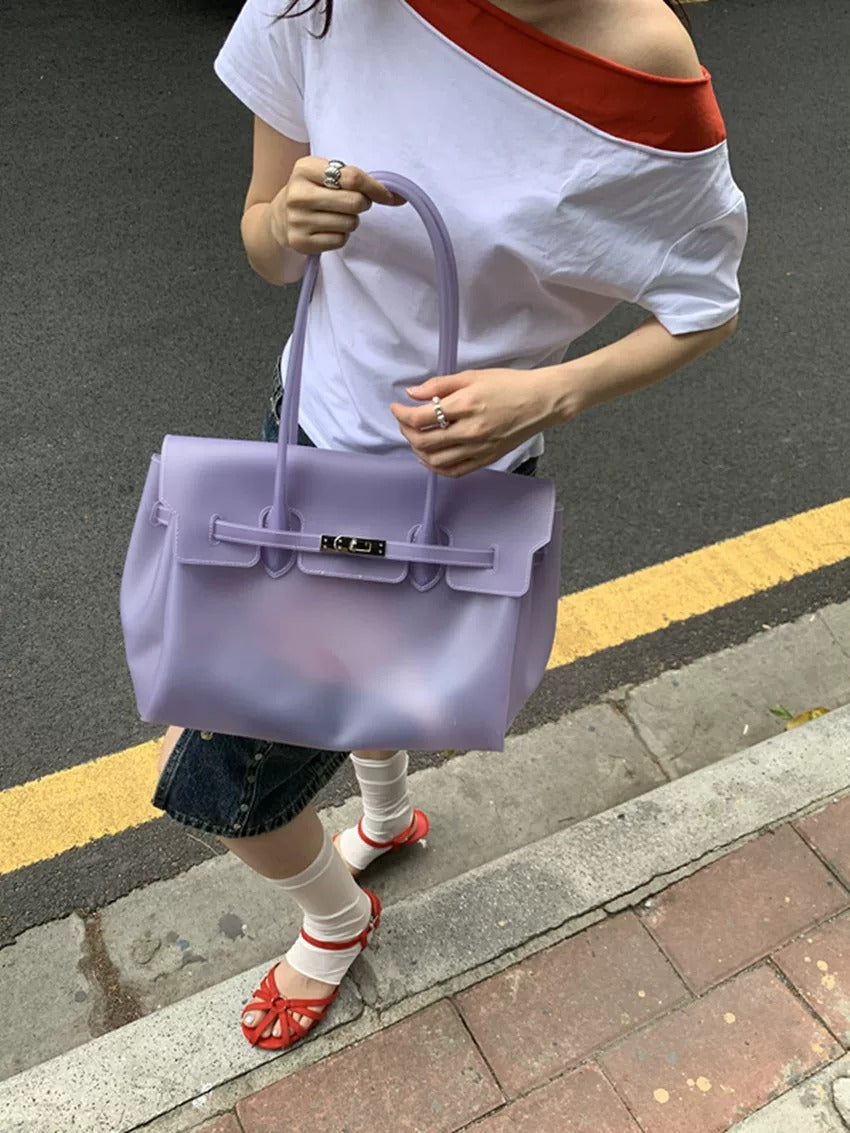 Jelly Turn-Lock Tote Bag_BDHL8250