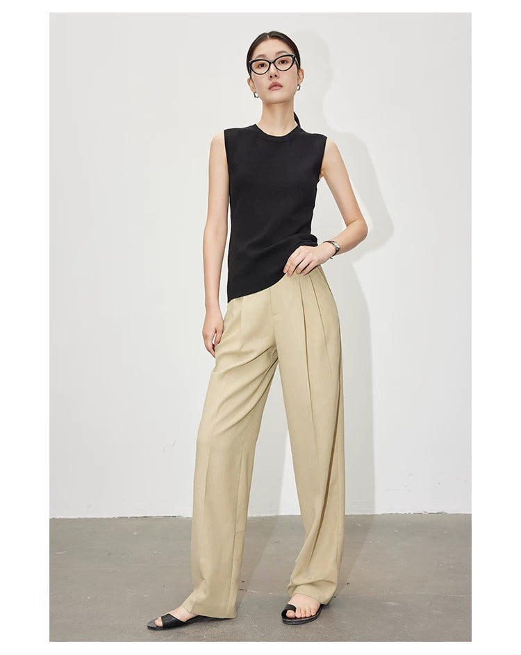 在庫限り早い者勝ち【即納】Essential Ribbed Sleeveless Knit_LCHK349