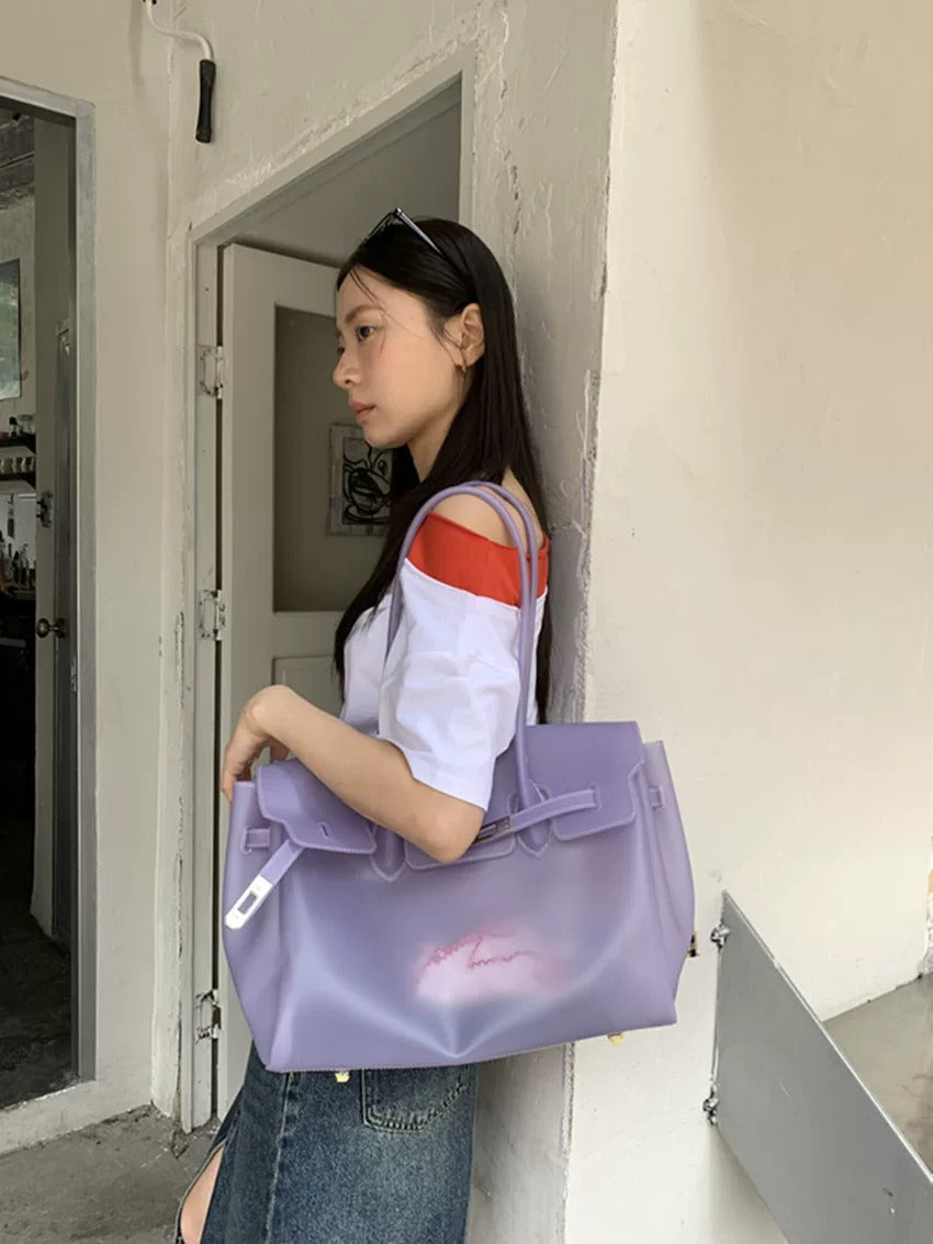 Jelly Turn-Lock Tote Bag_BDHL8250