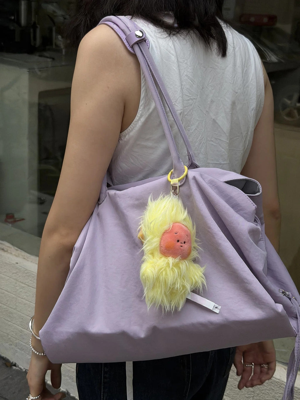 Lightweight Nylon Large Shoulder Tote_BDHL8444