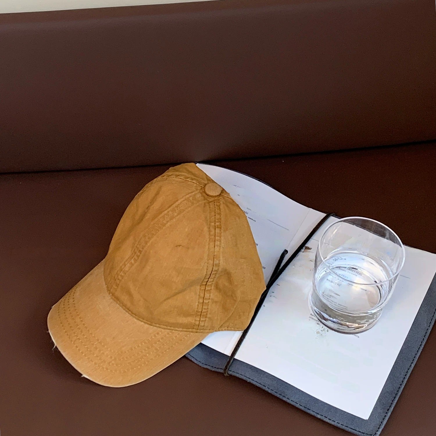 Vintage Washed Soft-Top Baseball Cap_BDHL8331