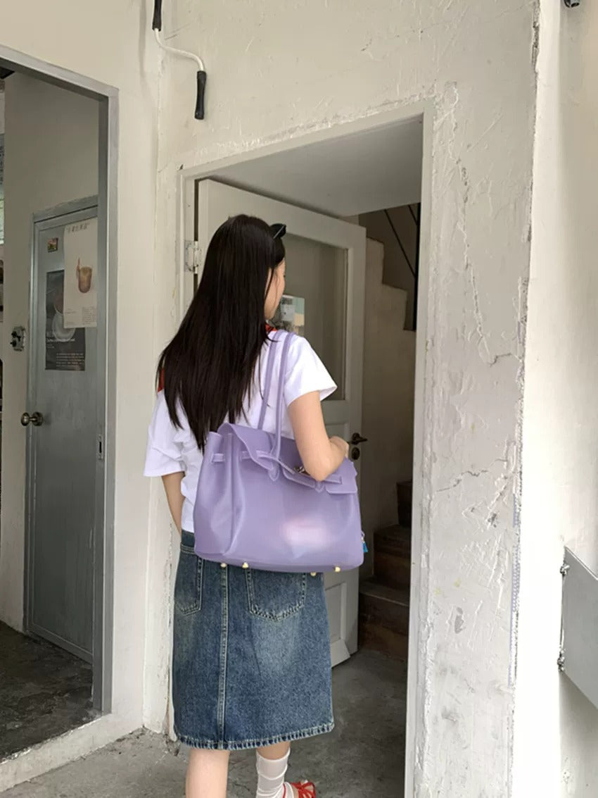 Jelly Turn-Lock Tote Bag_BDHL8250