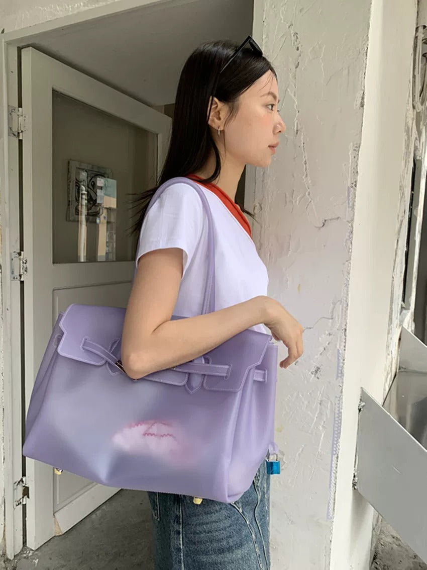Jelly Turn-Lock Tote Bag_BDHL8250