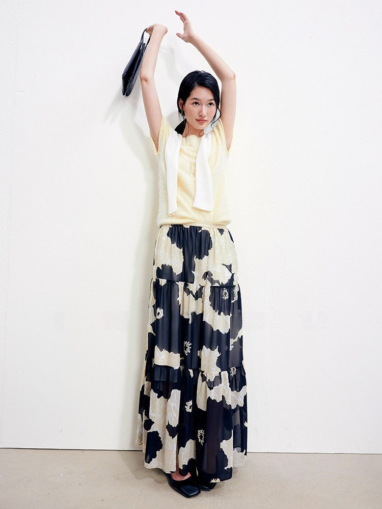 Floral Maxi Skirt_BDHL8391