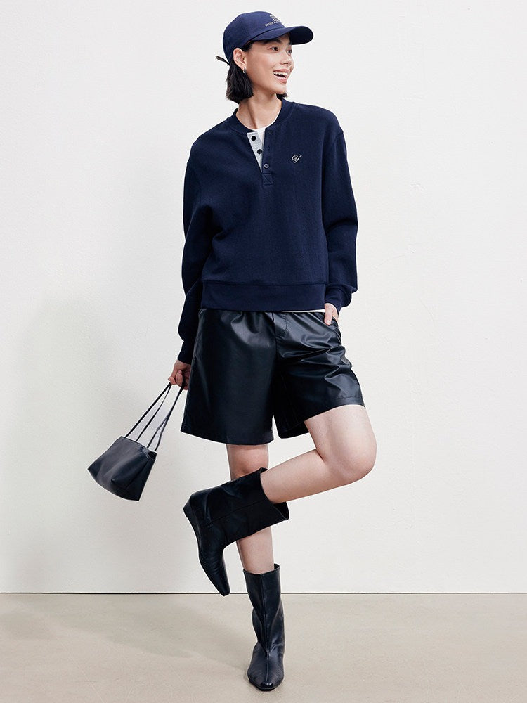 Faux Leather Shorts_BDHL8393