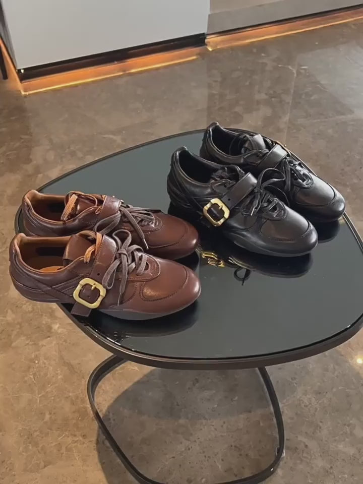 Retro-Style Belt Buckle Shoes_BDHL7815