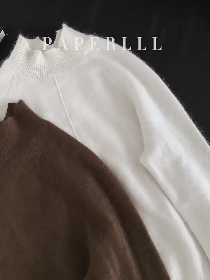 High-Neck Slim Knit Tops_BDHL8021