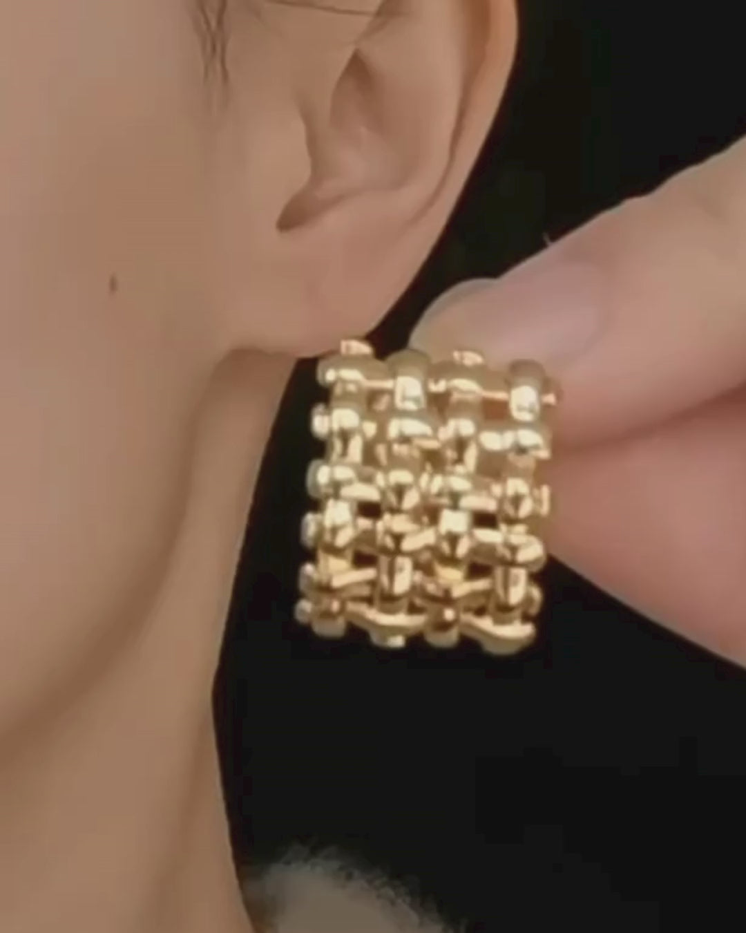 Metal Braided Ear Clips_BDHL7464