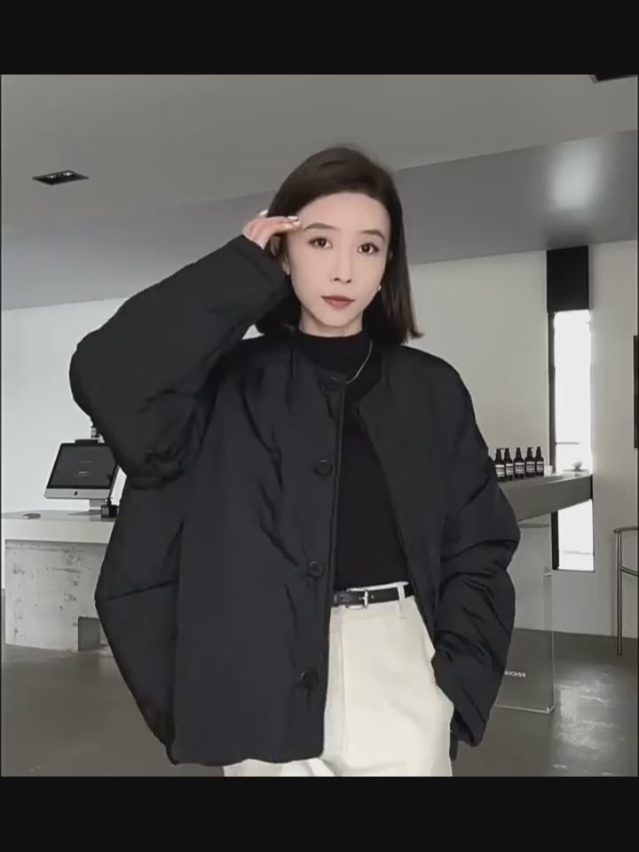 Black padded jacket_BDHL8030