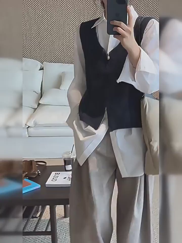 Double-Zip Sleeveless Tops_BDHL8150