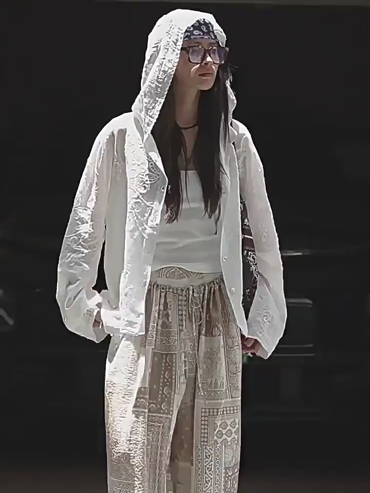 Racing Jacquard Sheer Hoodie_BDHL7628