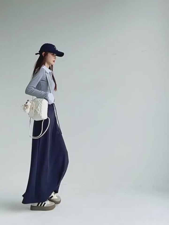 High-Waisted Slit Straight Skirt_BDHL7823