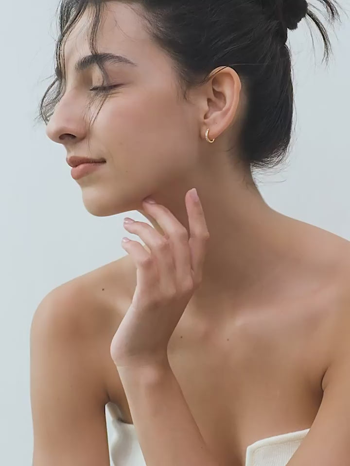 Overture Mini Zircon Pierced Earrings_BDHL7683