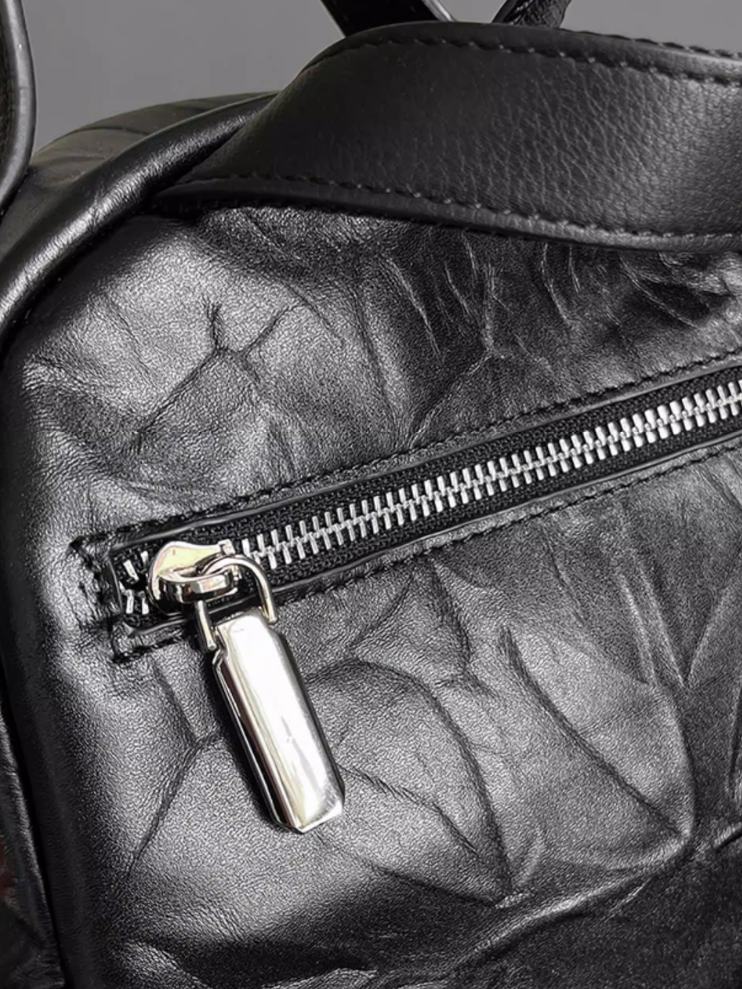 Lightweight Compact Leather Backpack_BDHL8094