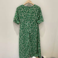 Little Flower Green Dress_5701