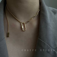 Clip chain necklace_8837