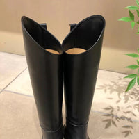 Slash cut long boots_5337