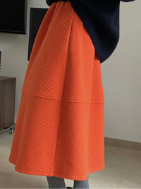 Plump Flared Long Skirt HL4217