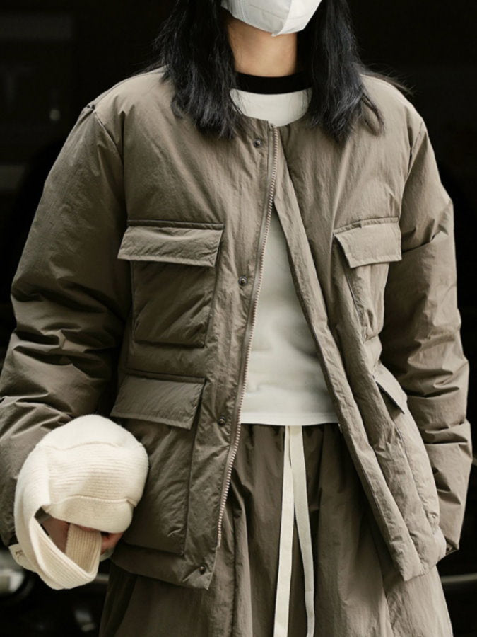 Flap Pocket Down Jacket HL4222