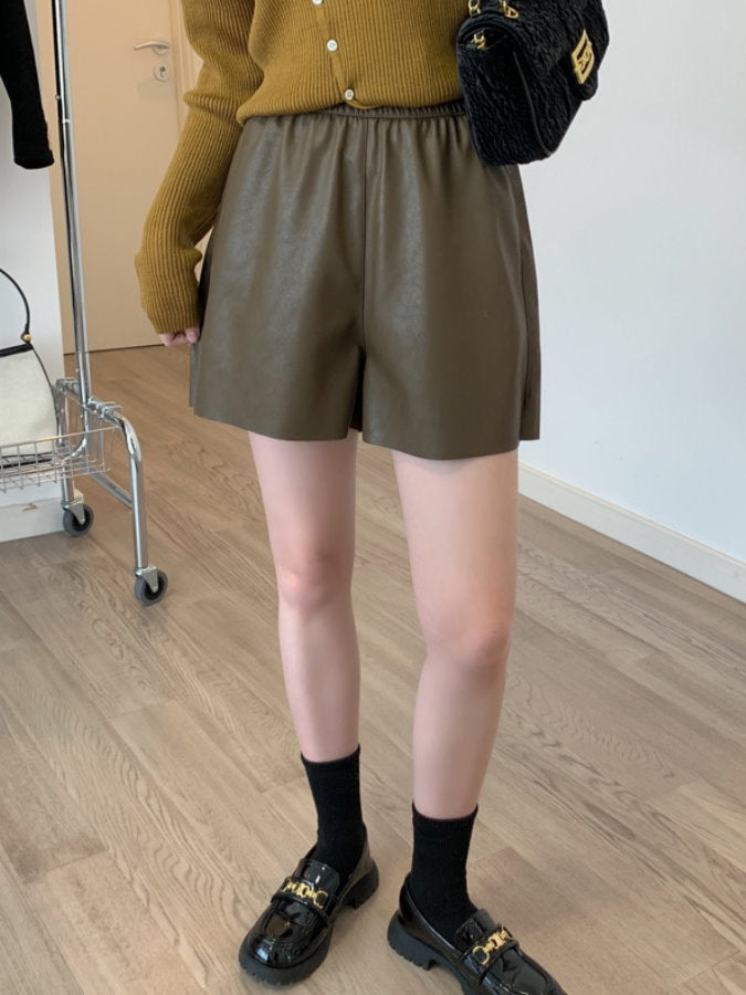 Eco-Leather Shorts HL4123