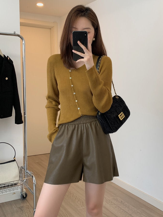 Eco-Leather Shorts HL4123
