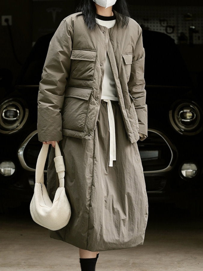 Flap Pocket Down Jacket HL4222