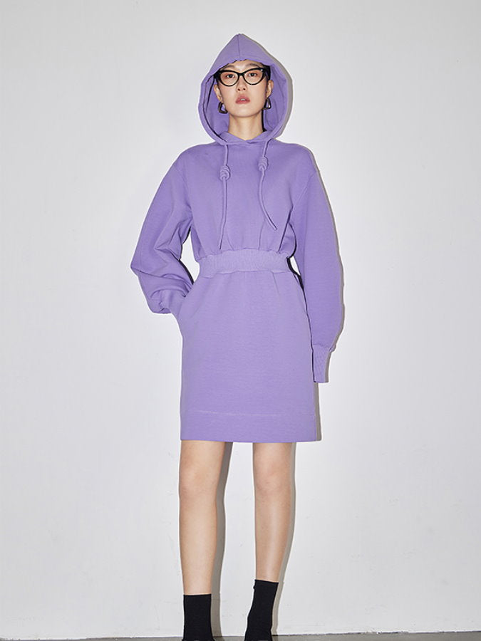 Waist Shape Hoodie Dress HL4280