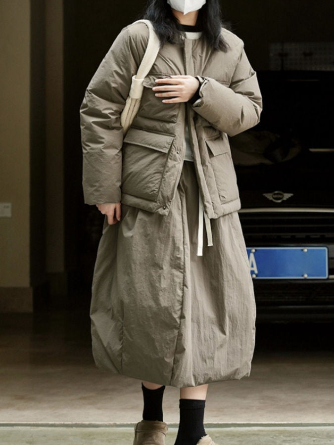 Flap Pocket Down Jacket HL4222