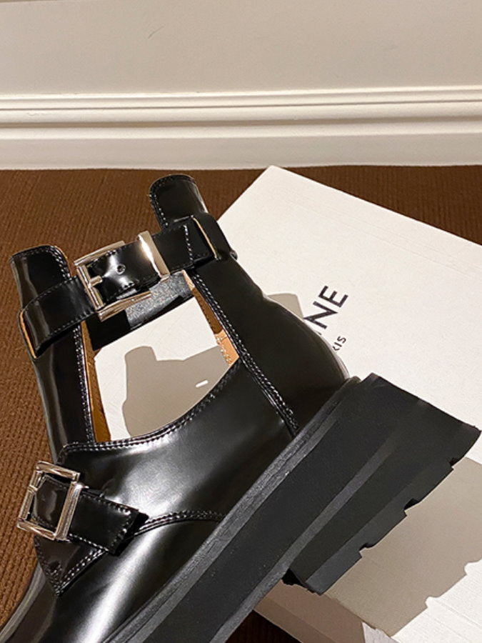 Buckle Belt Sandal Short Boots HL3963