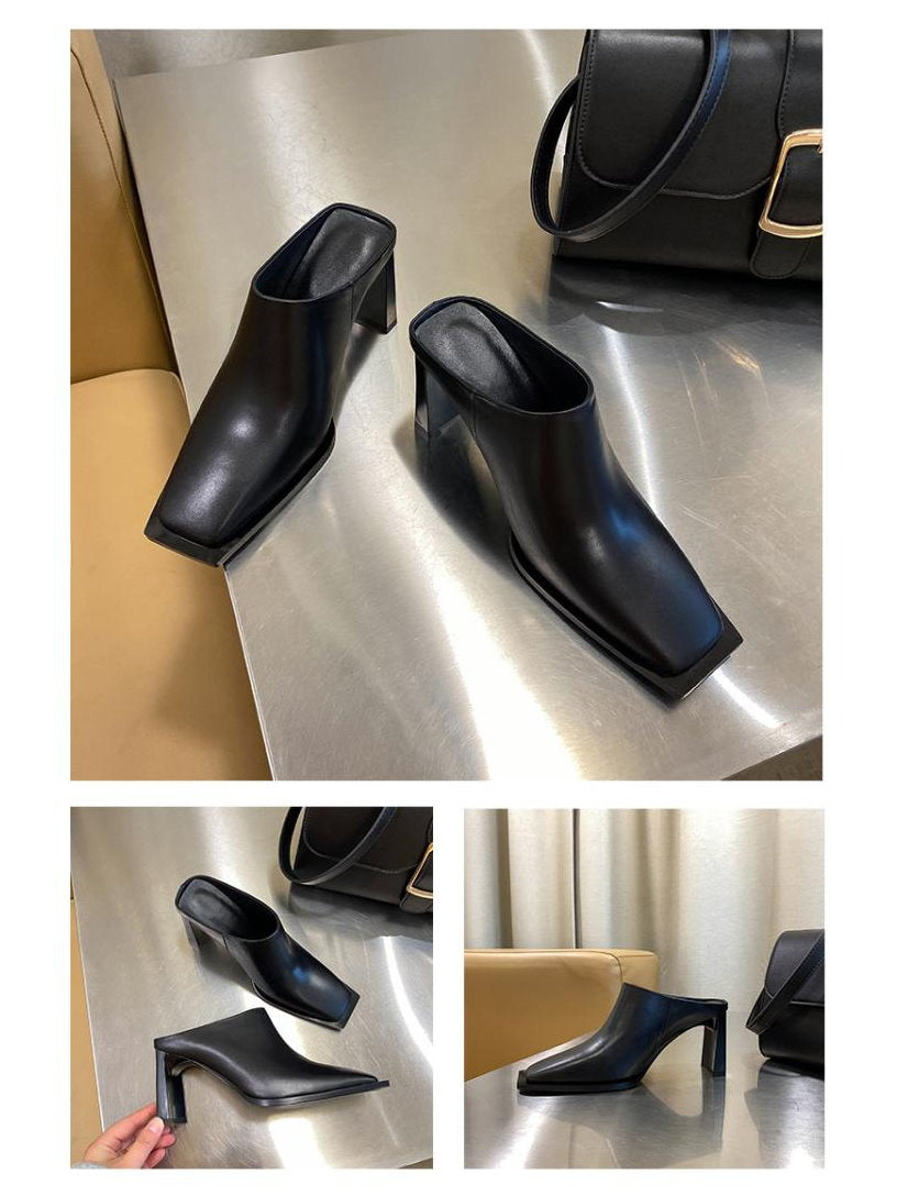 方頭一腳蹬穆勒鞋 9140