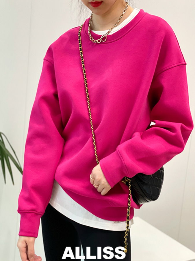 Drop Shoulder Sweatshirt Pullover_HL3913 - HELROUS