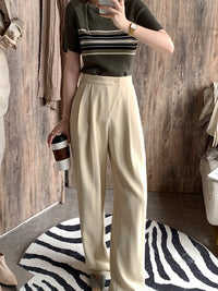 Front Tuck Mop Pants HL3505