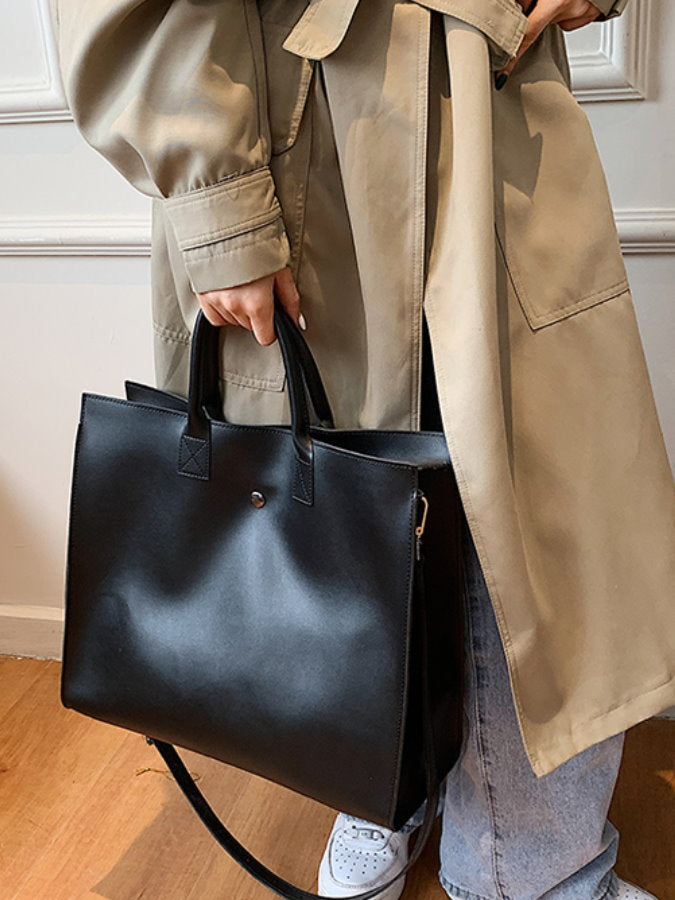 PU leather 2-way tote bag HL3881