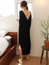 Draped Backchamps Middle Dress HL3618