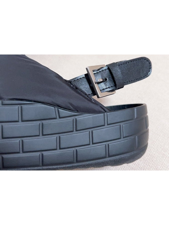 Quilted Back Band Mules HL3886