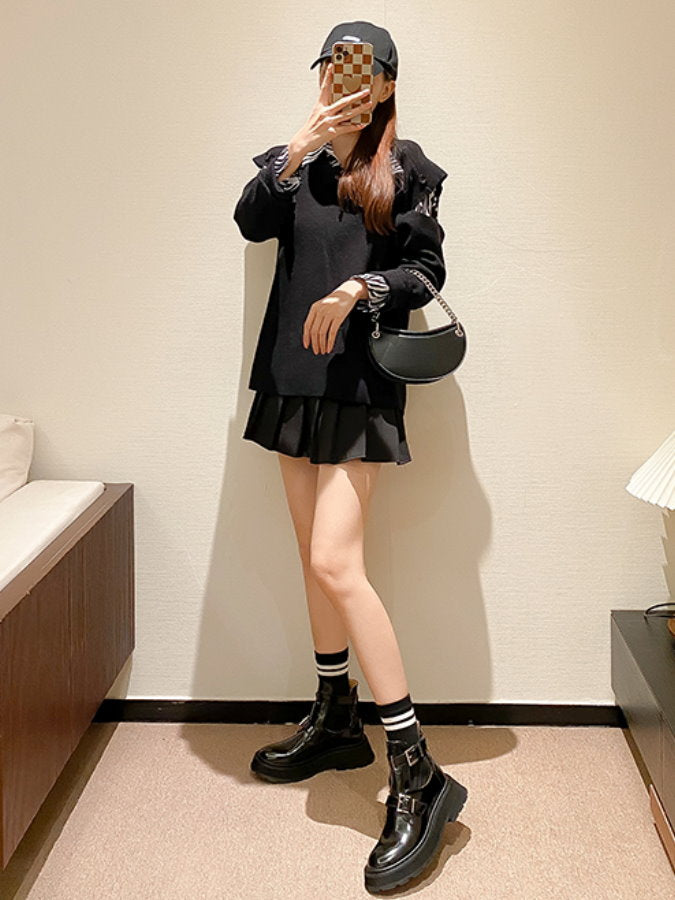 Buckle Belt Sandal Short Boots HL3963