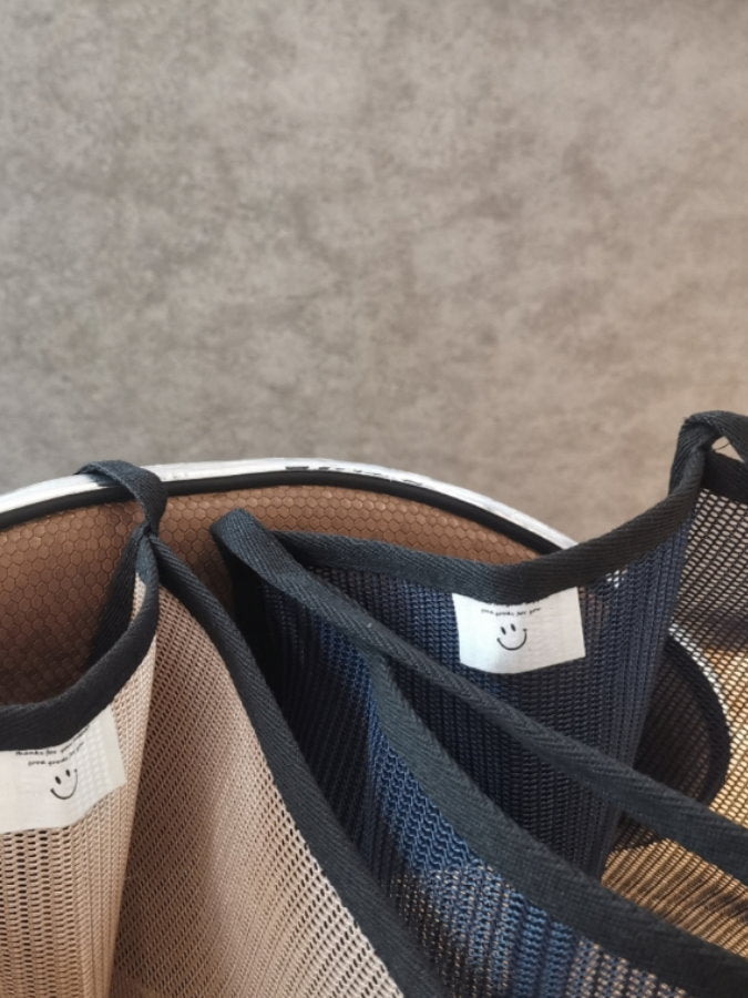 Piping mesh tote bag HL3567