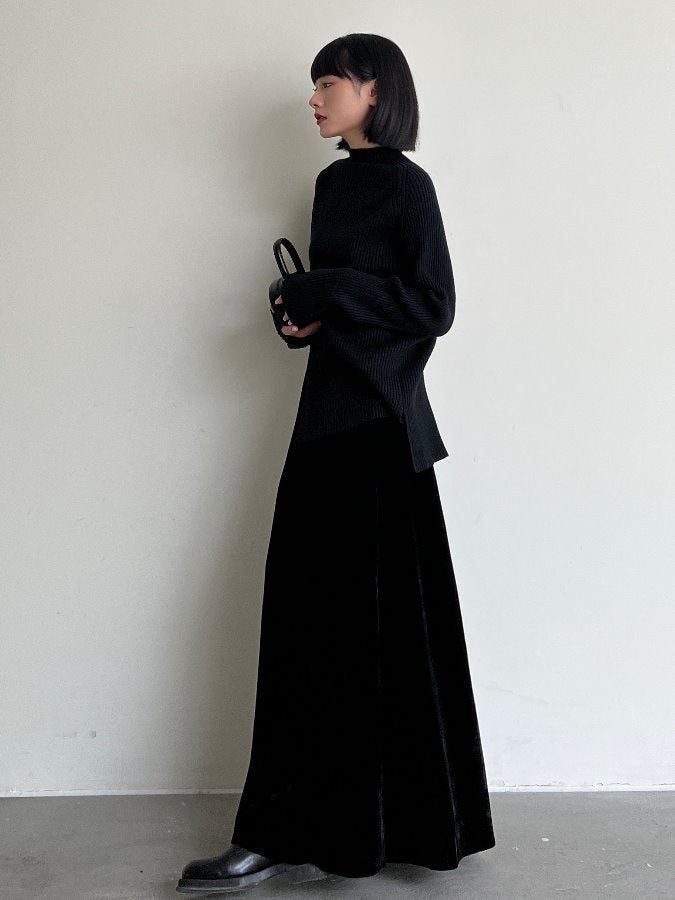 Velvet Maxi Skirt HL4243