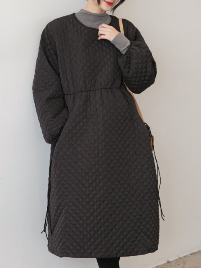 Quilted Pullover Coat HL3920