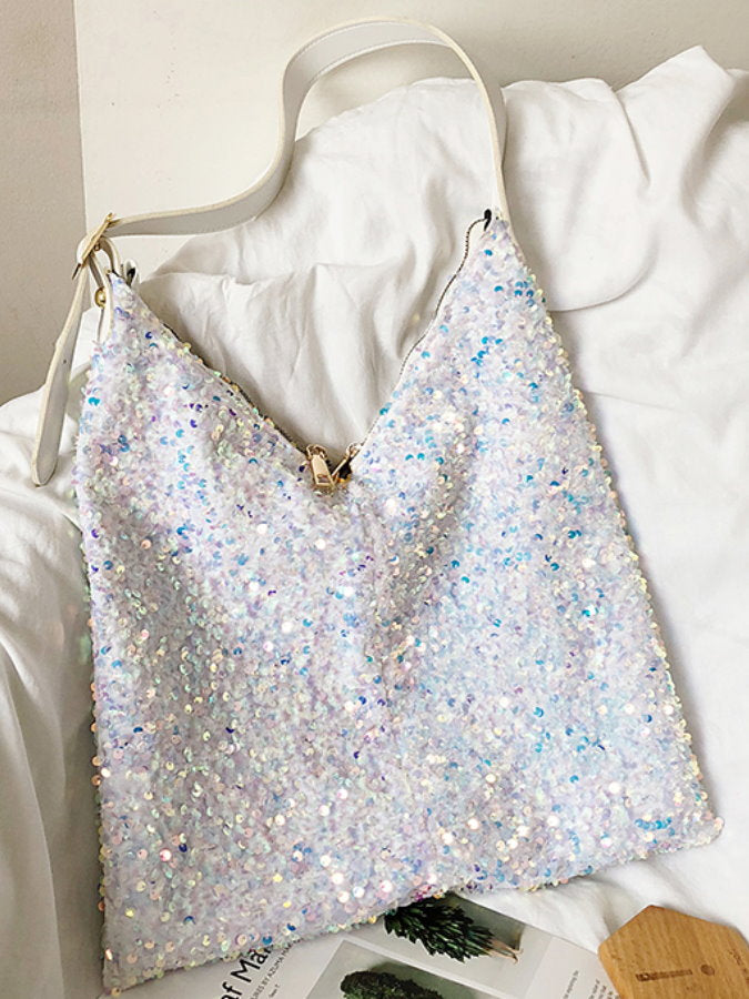 Mixed Sequins Shoulder Bag_HL3853