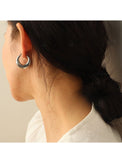 Plump Form Hoop Earrings HL4002 - HELROUS