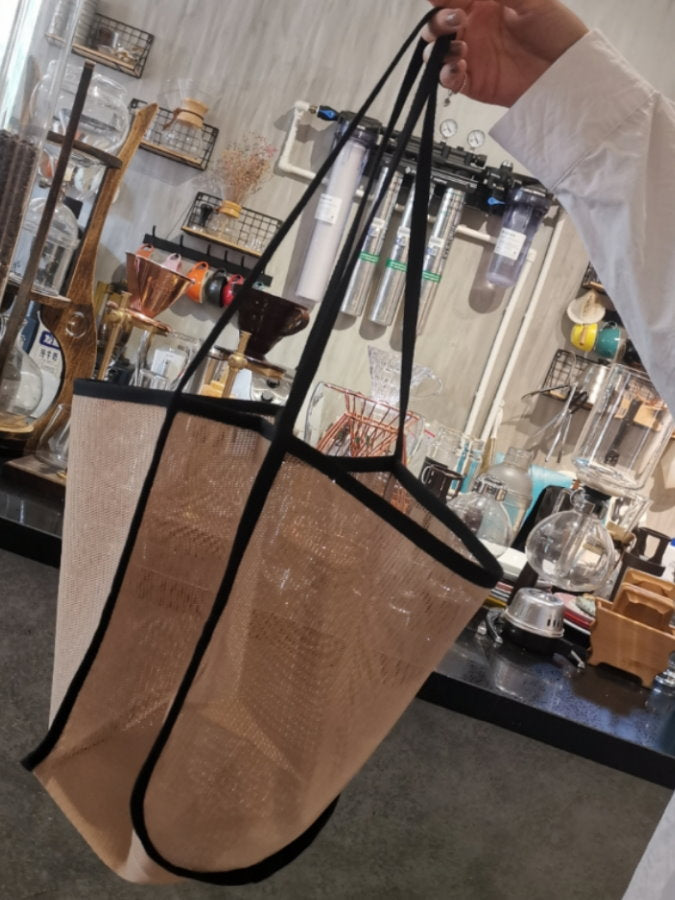 Piping mesh tote bag HL3567