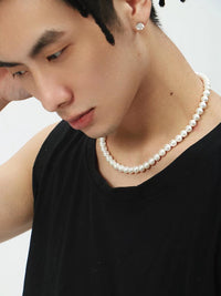 Unisex Shell Pearl Necklace_HL3617