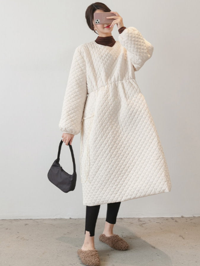 Quilted Pullover Coat HL3920