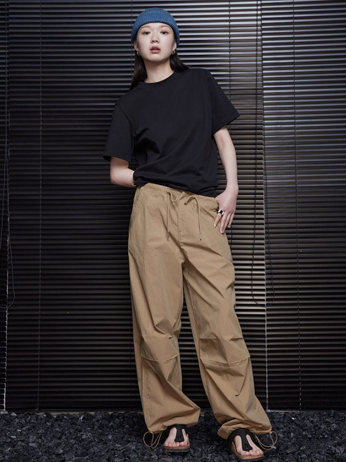 Parachute Wide Loose Pants_BDHL4395