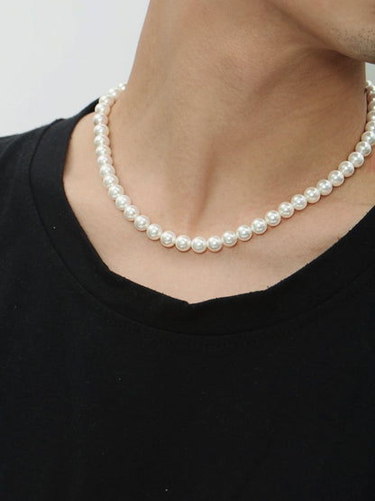 Unisex Shell Pearl Necklace_HL3617